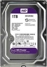 Жесткий диск HDD WD Purple 1Тб (1000 Гб) 64Мб SATA III (для систем видеонаблюдения)