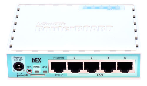 Маршрутизатор Mikrotik RB750Gr3 hEX (5x1000 Мбит/с, USB 2.0, PoE in)